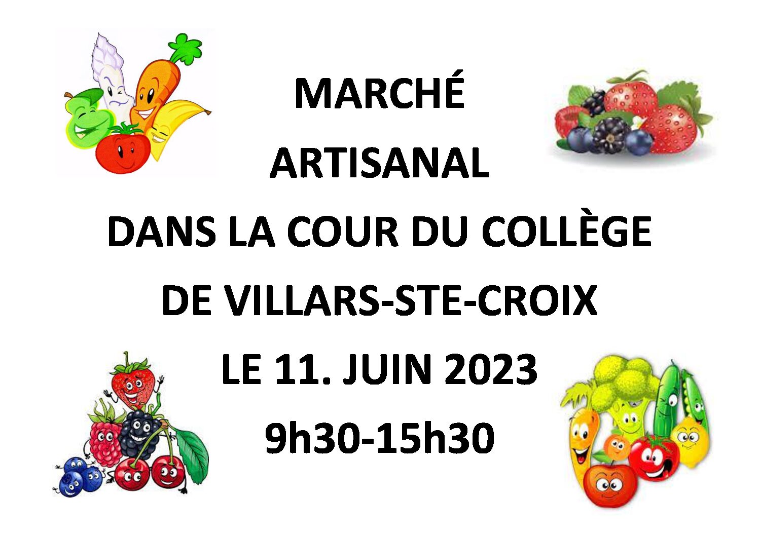 Marché artisanal à Villars-Ste-Croix